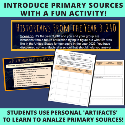 how to Introduce primary sources