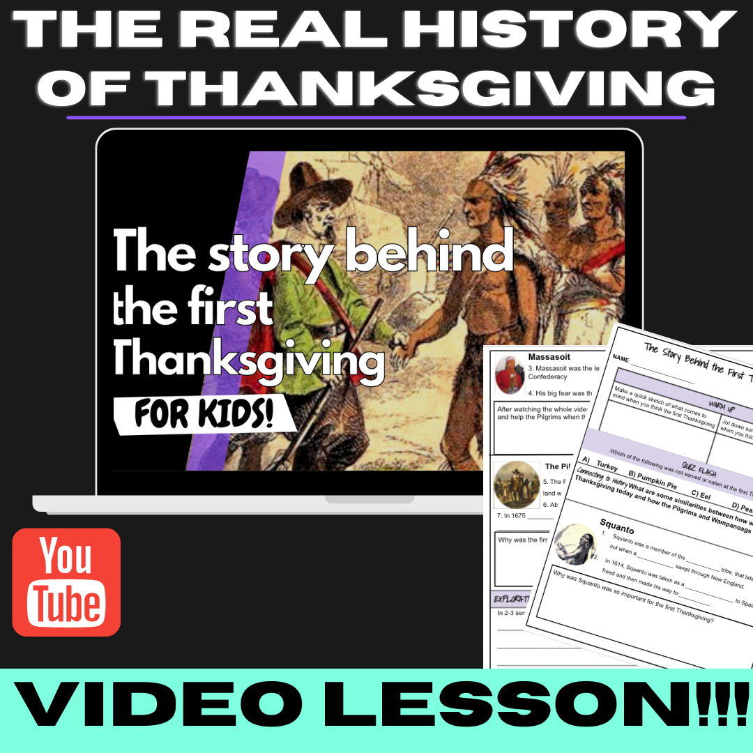 history of the first thanksgiving lesson plan