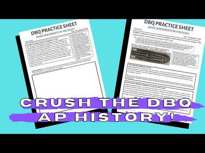 AP US History DBQ Practice Sheets- All Units Bundle