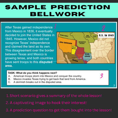 Westward Expansion & Sectionalism Bellworks - Predictions!