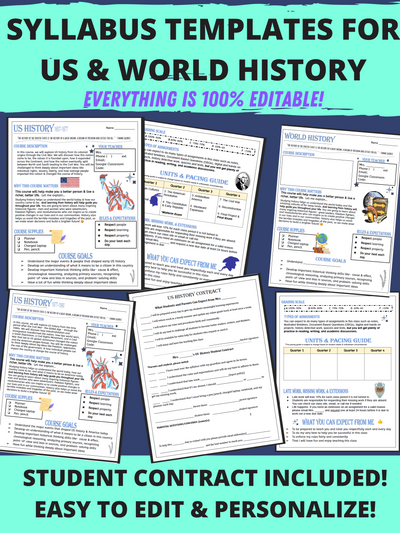 history syllabus template