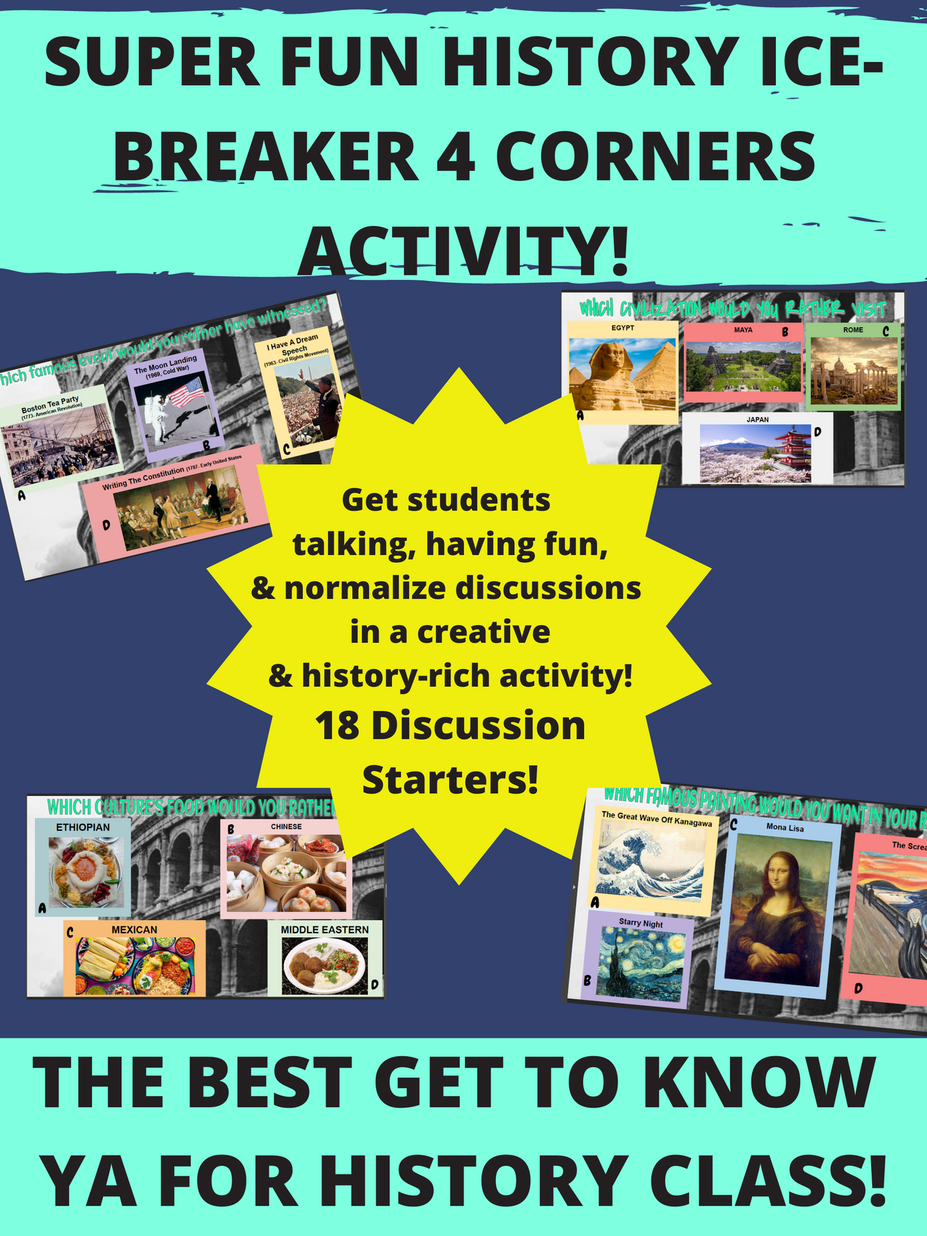 History Homework Activity First Week of History Class Activities, Lessons, & Resources! – History ...