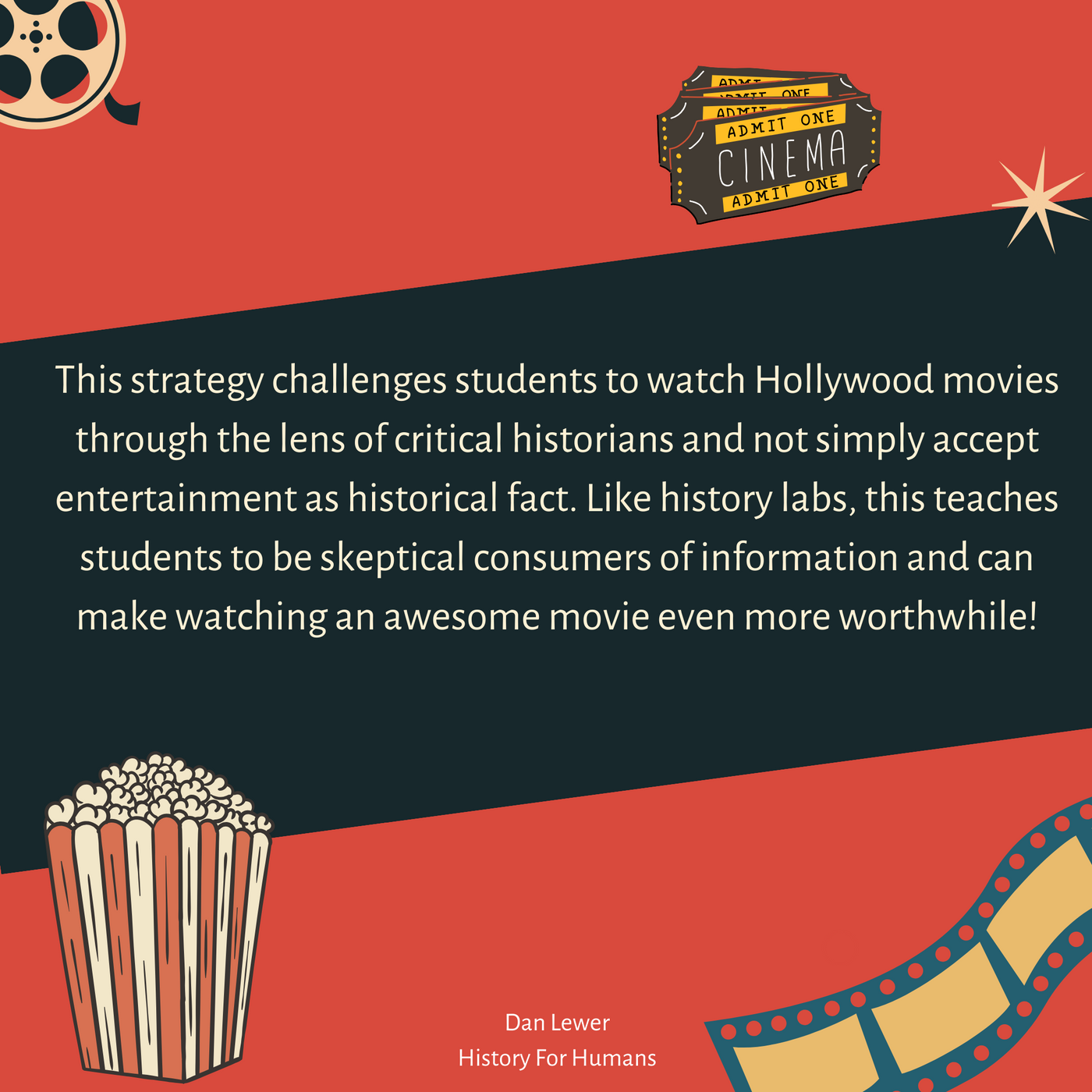 critical thinking task for movies in history class