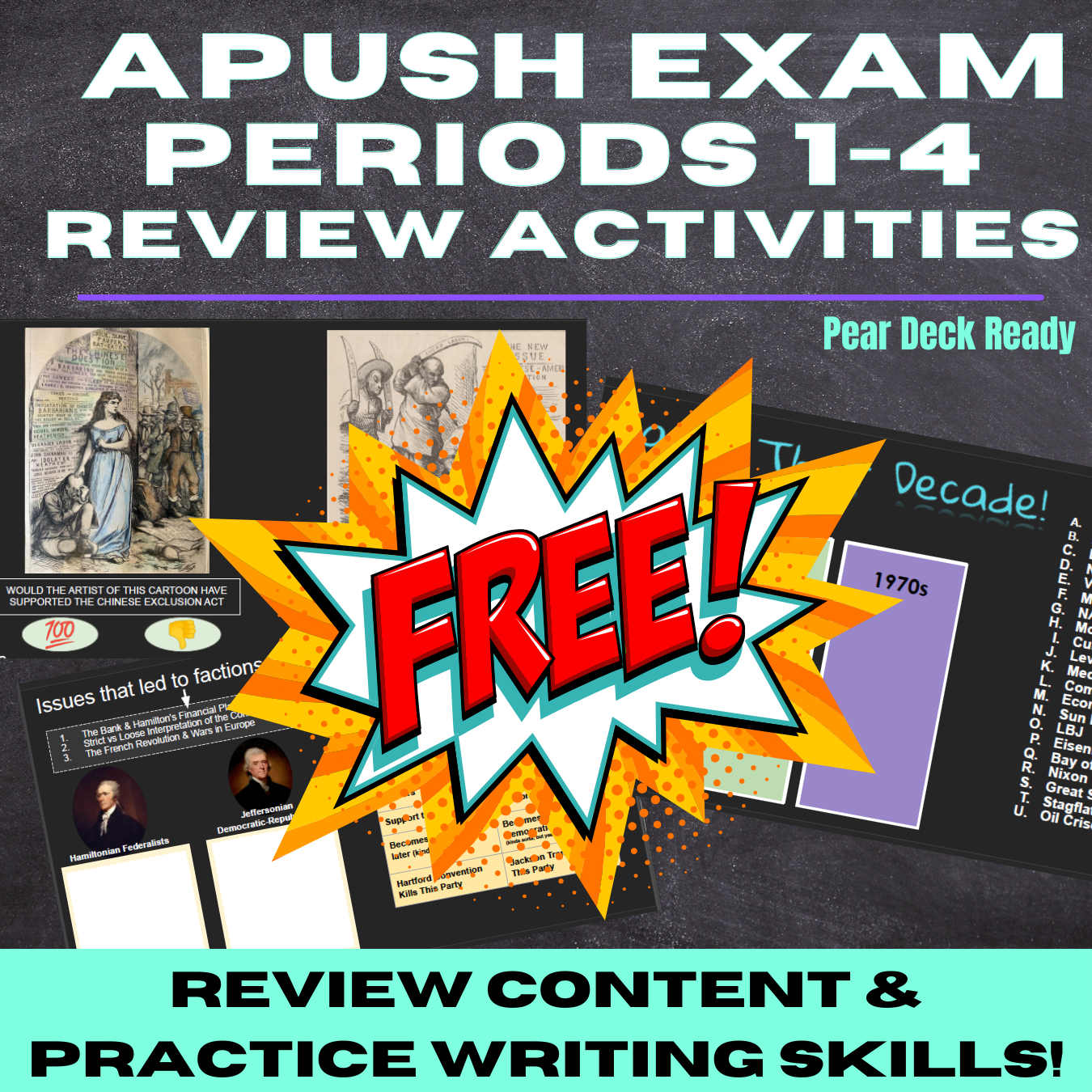Free APUSH Exam Review Activities period 1-4