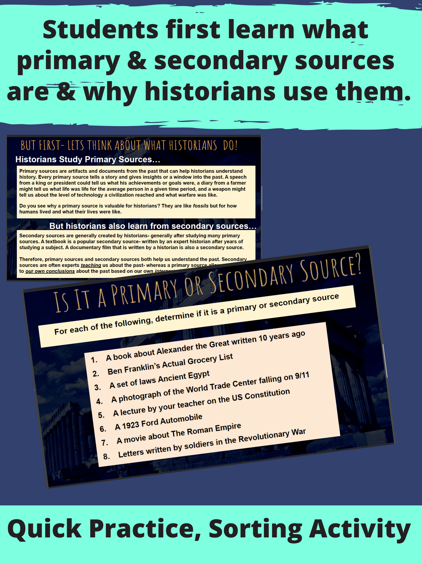 what are primary sources activity