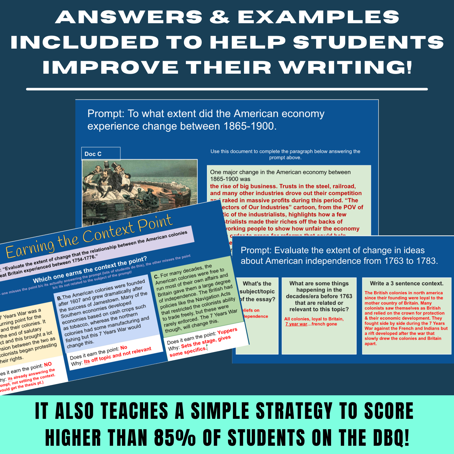 AP US History Exam Review Activities DBQ Bootcamp! History For Humans