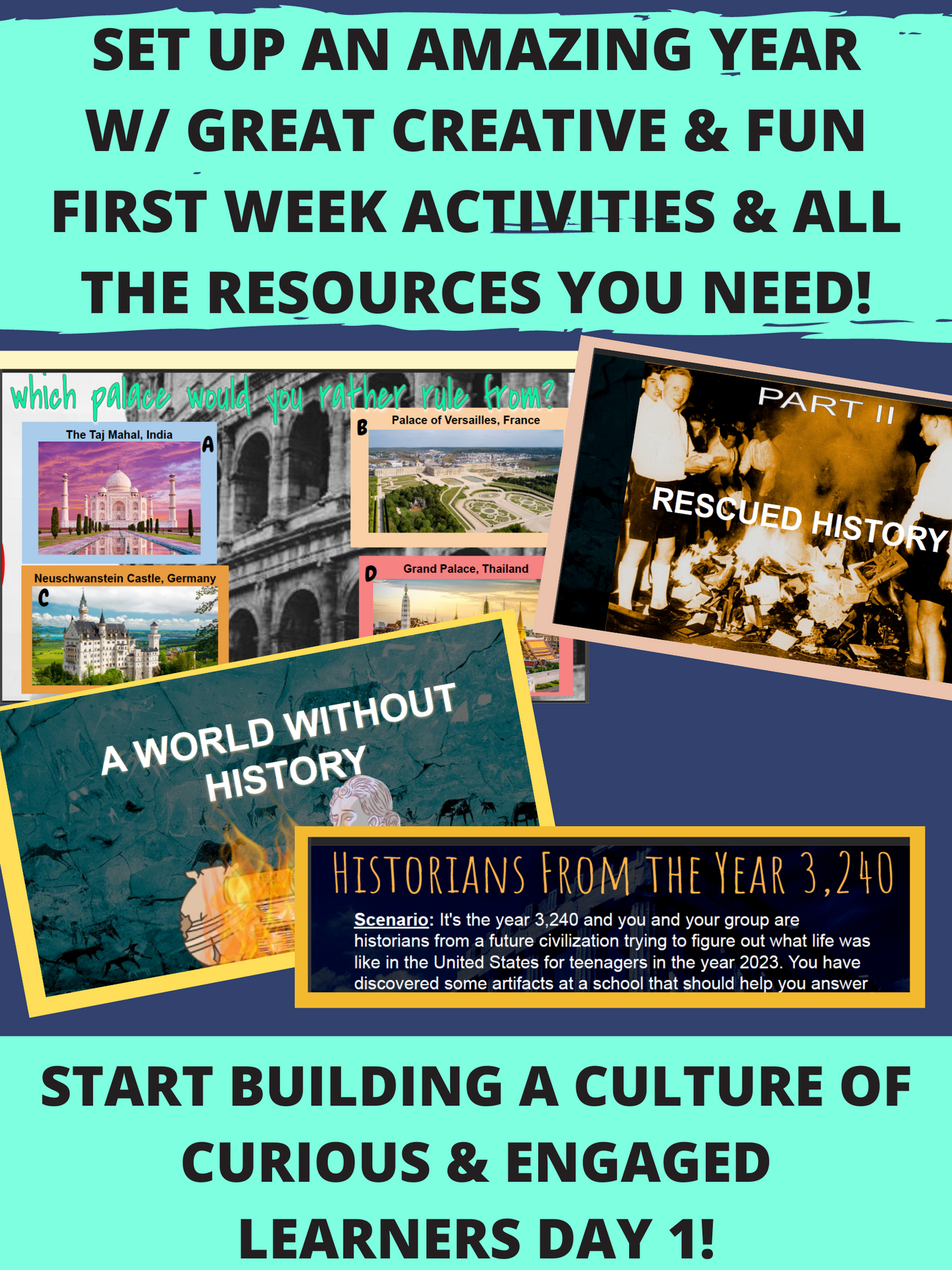 First Week of History Class Activities, Lessons, & Resources! – History ...