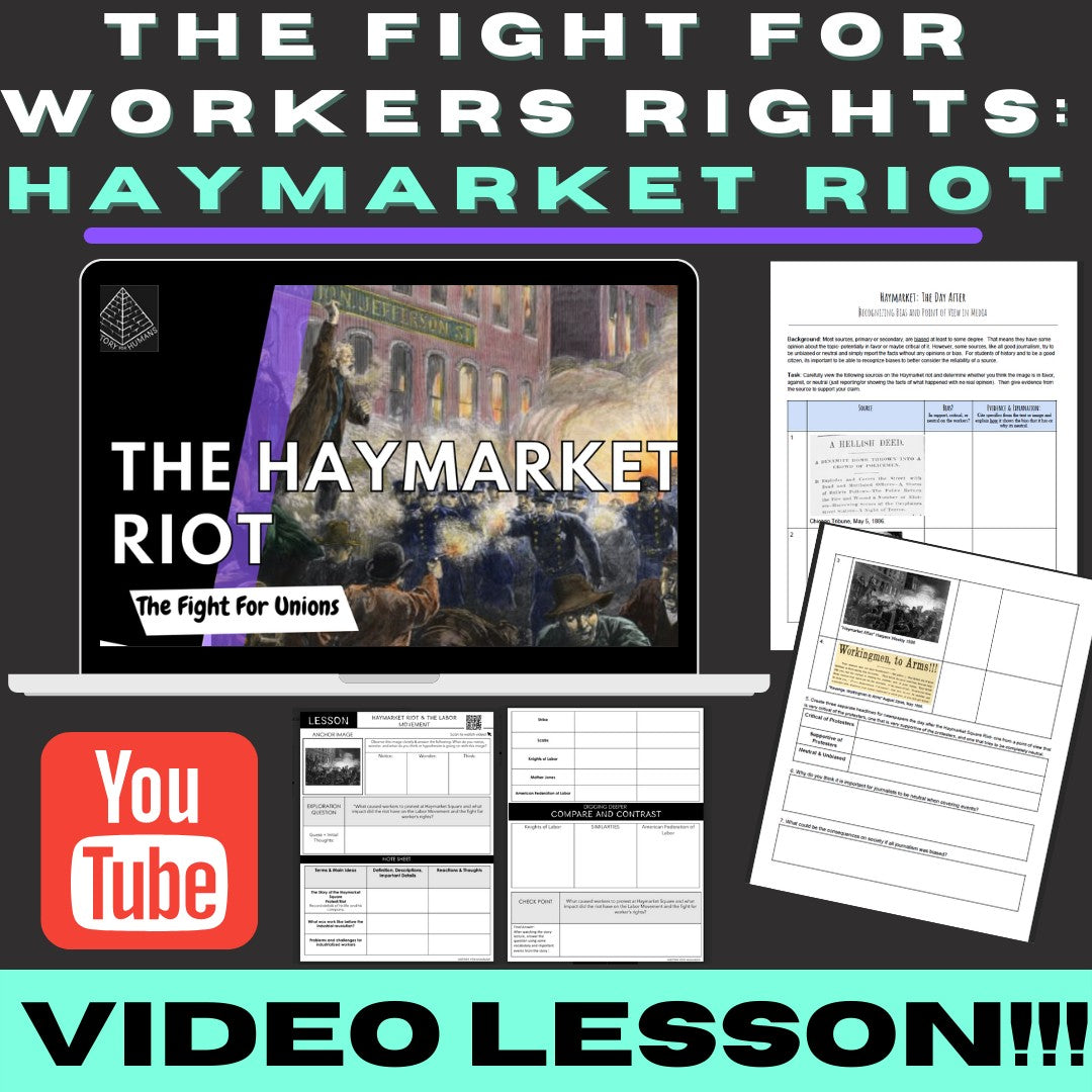 🇺🇸 ️📚 Haymarket Square Riot Lesson Plan & Video – History For Humans