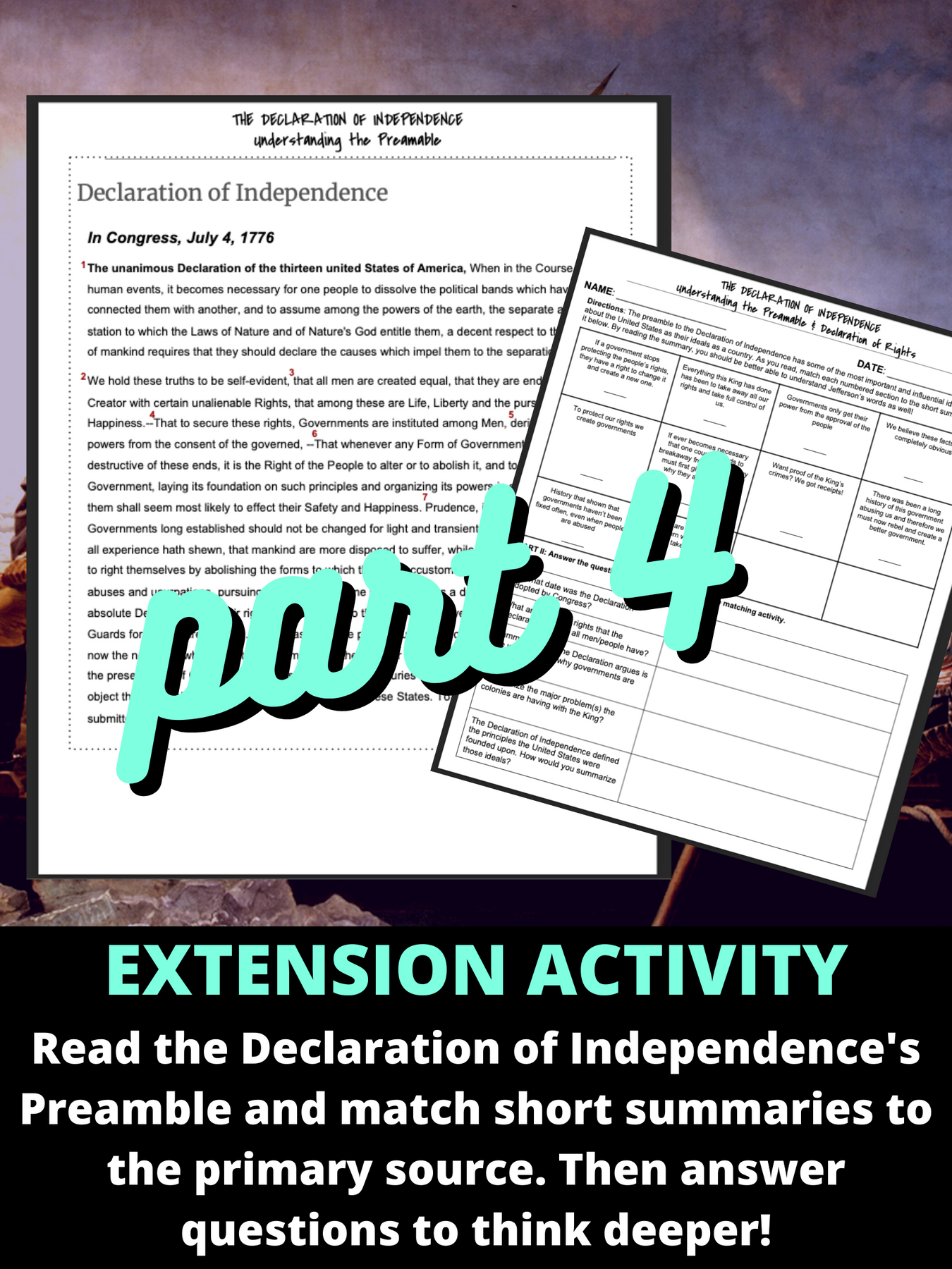 🇺🇸 📜 Declaration of Independence Video Lesson Plan – History For Humans