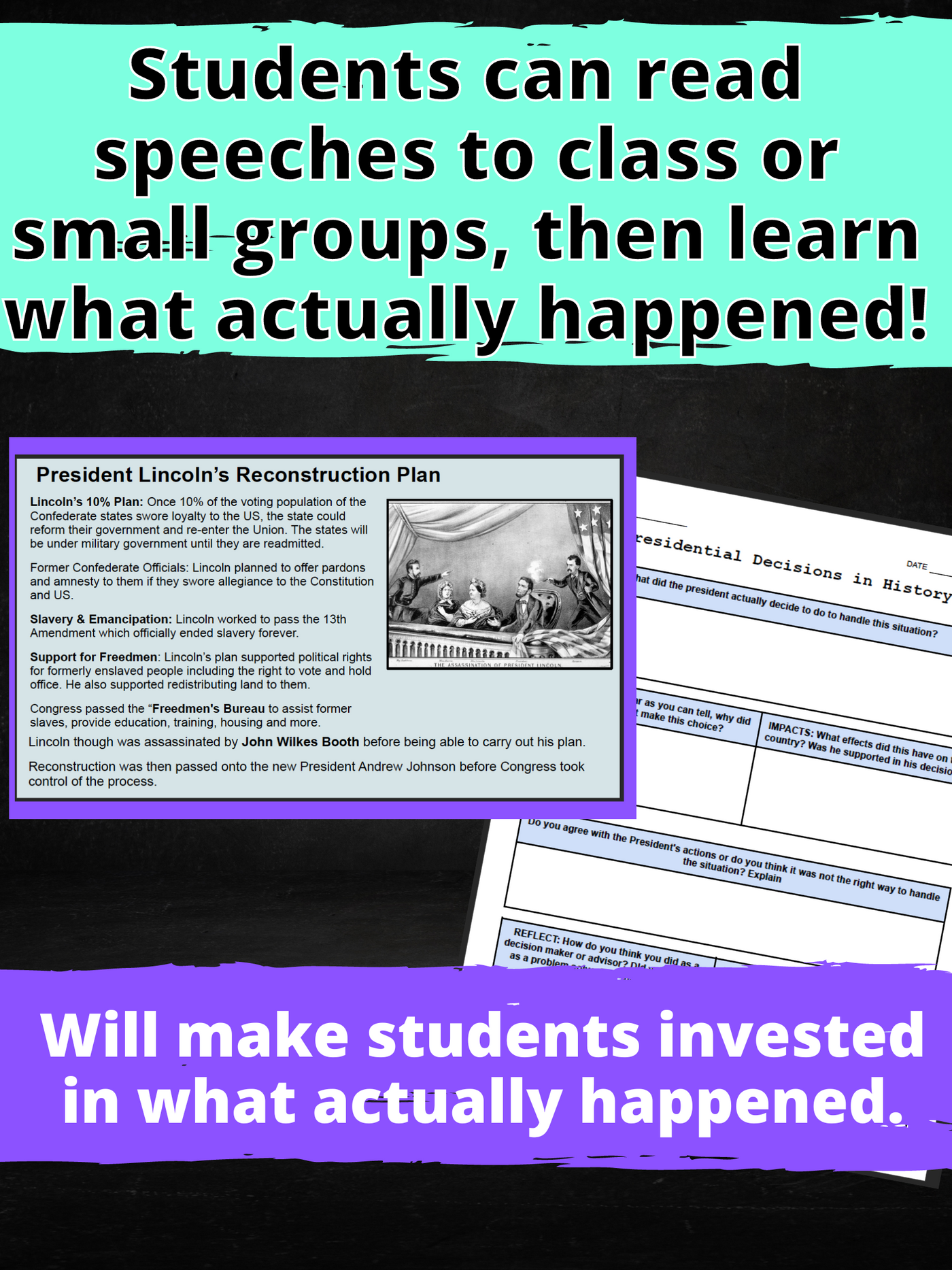 great reconstruction lesson plan