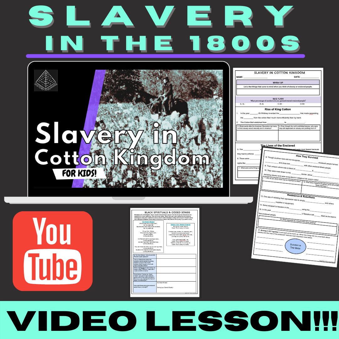 slavery and cotton gin lesson plan