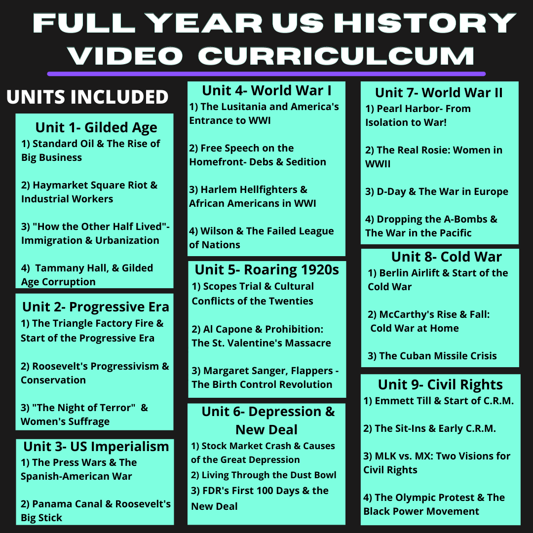US History Video Curriculum 