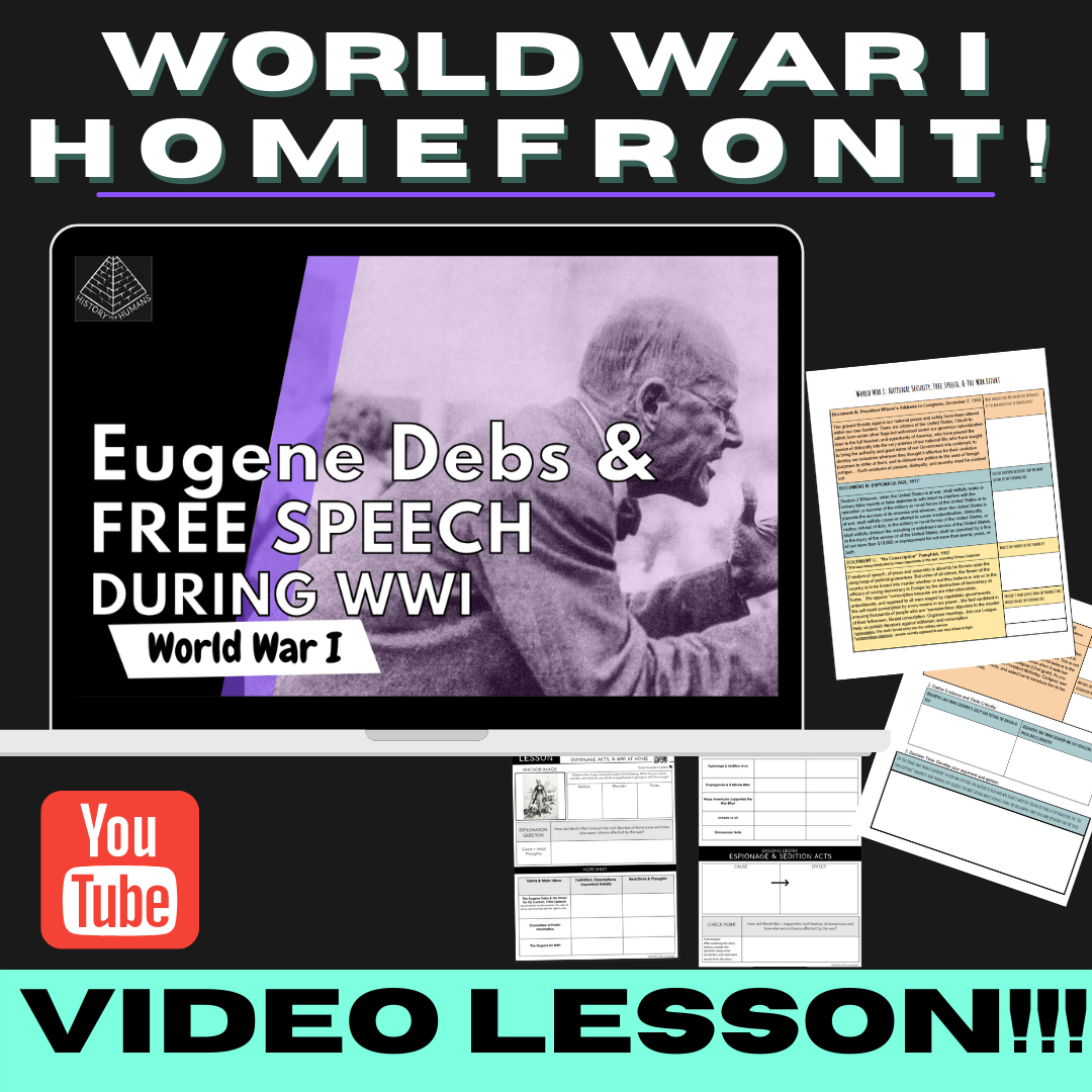 Free Speech During WWI lesson